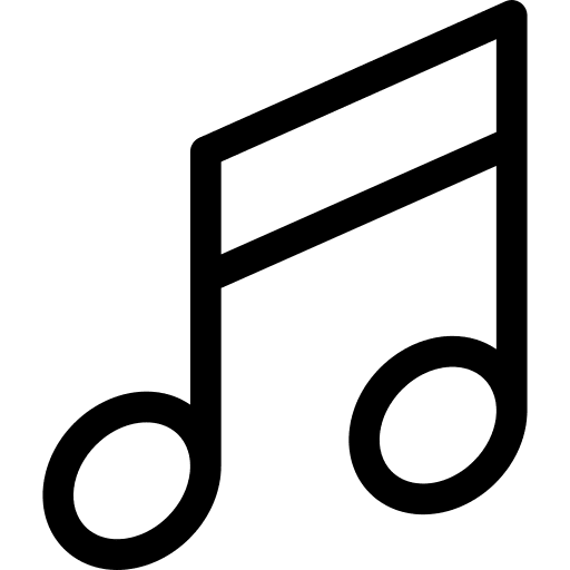 Musical quaver music music player icon