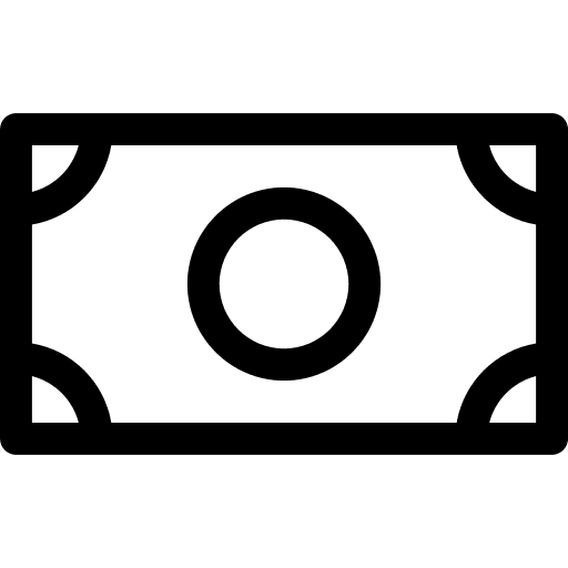 Paper bill bank payment method currency icon