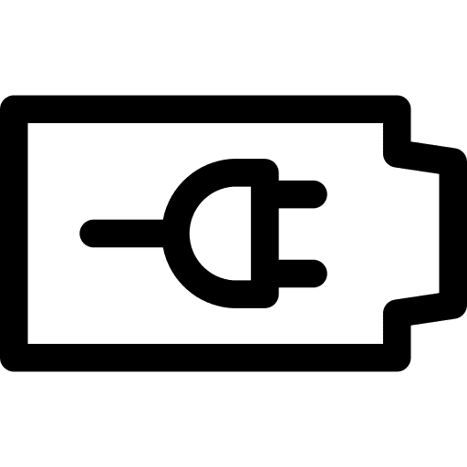 Charger battery level battery status batteries icon