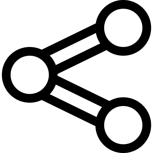 Link receiving internet data icon