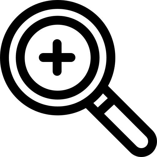 Search search magnifying glass zoom lens icon