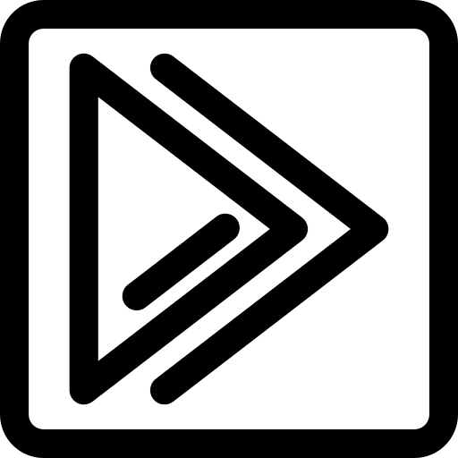 Squares squares fast forward button multimedia option icon