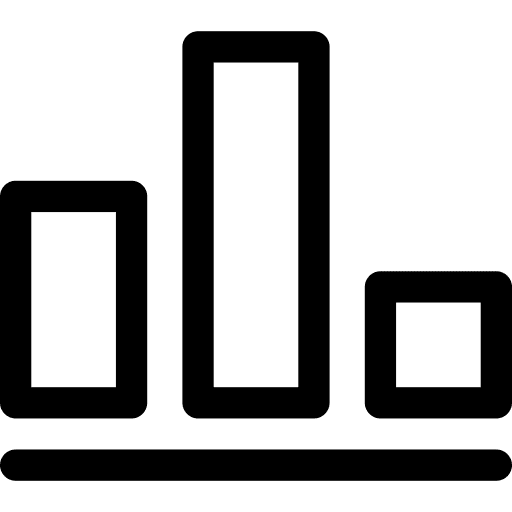 Statistics stats financial bars graphic icon