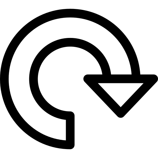 Curve arrow refresh curve arrows restart icon