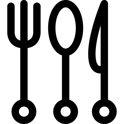 Spoon fork spoons knife icon