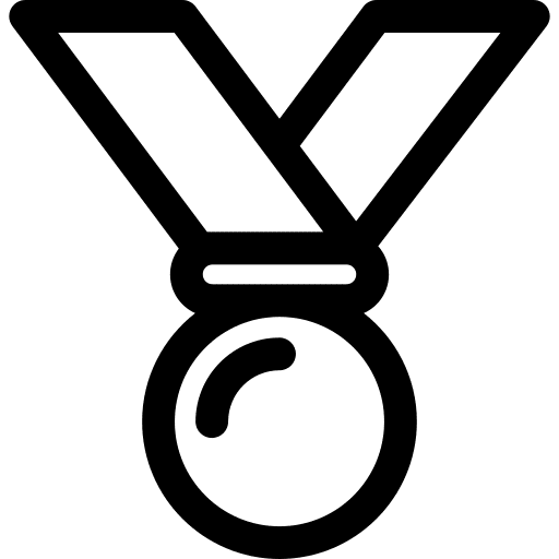 Award sports medals champion icon