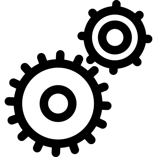 Cogwheel other gears setup icon