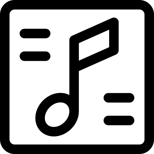 Squares music musical music notes icon