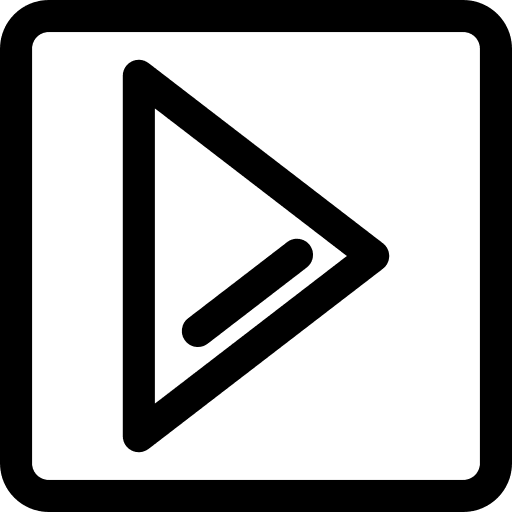 Squares play button music player multimedia option icon