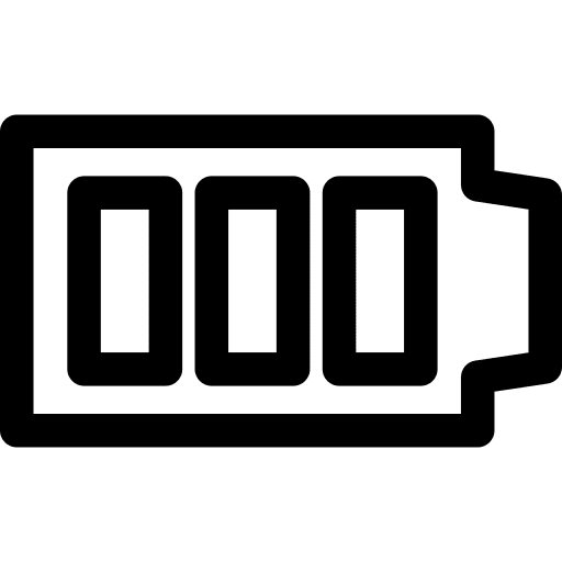 Charging battery status charging battery level icon