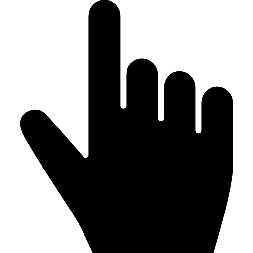 Click cursor hand gestures icon