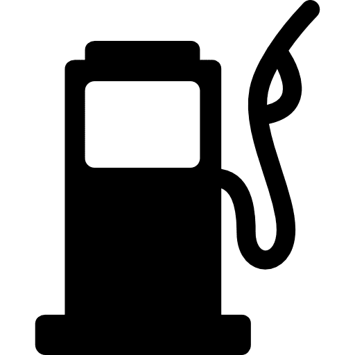 Gasoline pump petroleum gasoline oil and gas icon