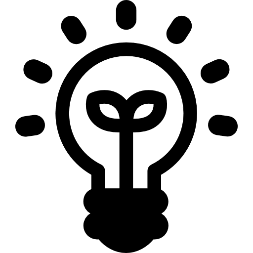 Light bulb lights illumination invention icon