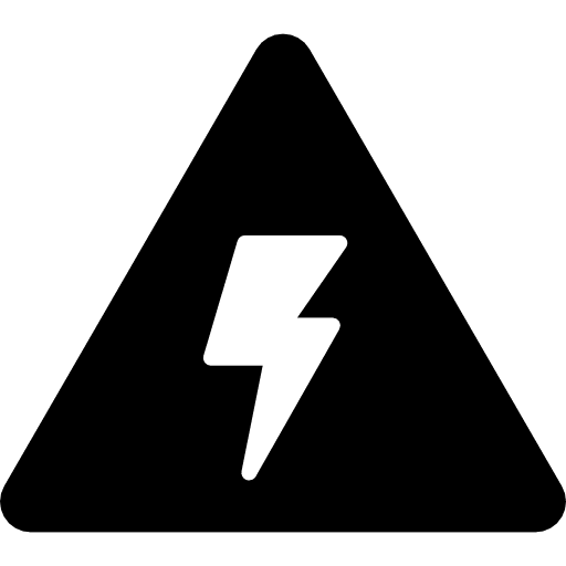 Energy warning electricity technology icon