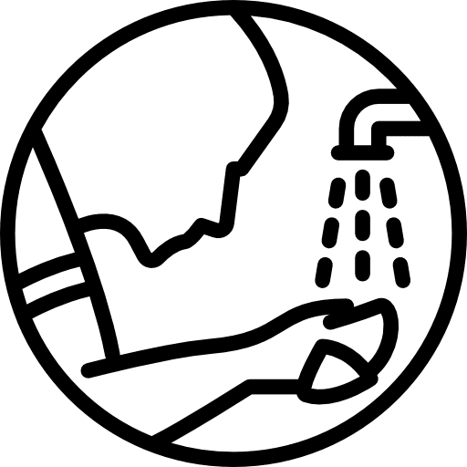 Salah hands muslim people icon