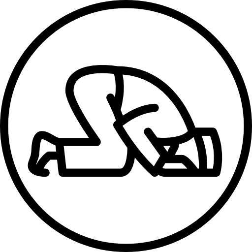 Sujud salah religion prayer icon