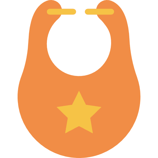 Bib baby clothing baby baby bib icon