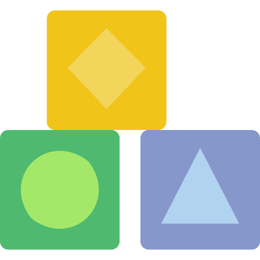 Cubes toys symbol cube icon