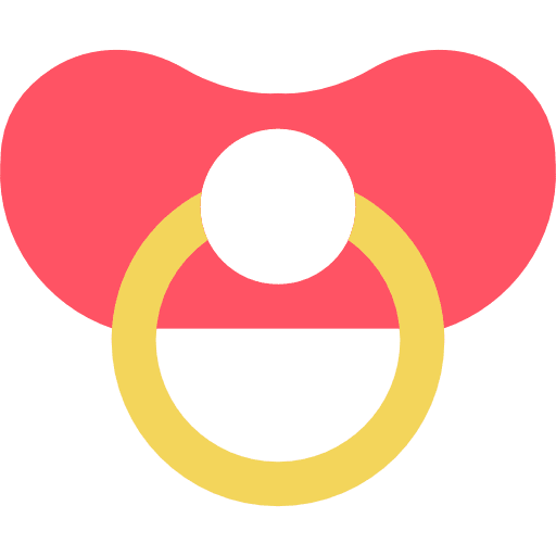 Pacifier toy icons tools tool icon