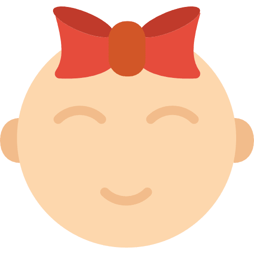 Baby childhood baby girl baby icon