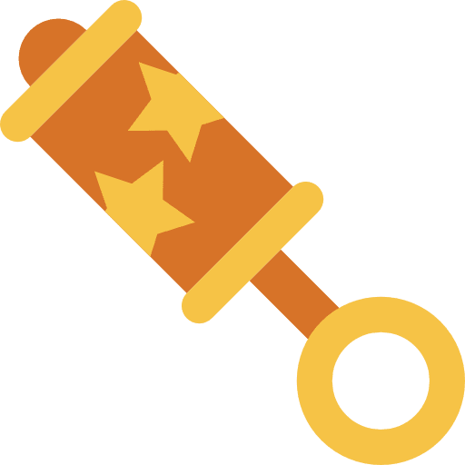 Rattle baby children rattle icon