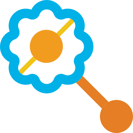 Rattle baby children rattles icon