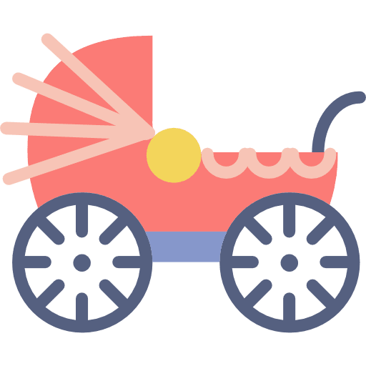 Stroller pushchair children stroller icon