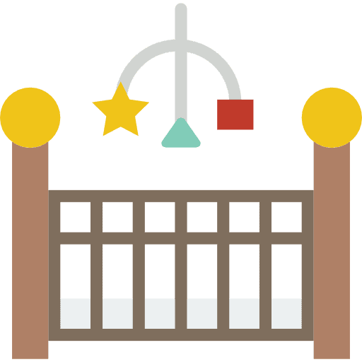 Crib baby bed bed crib icon