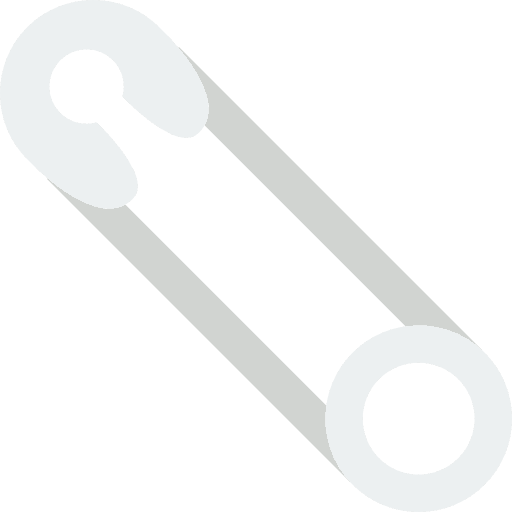 Safety pin children pin safety icon