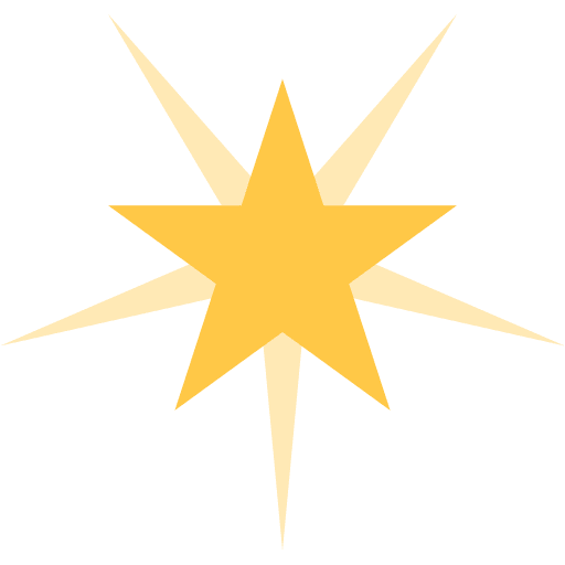 Star shine favorite star icon