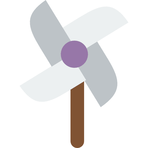 Wind pinwheel child mill icon