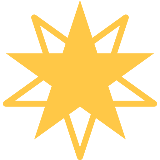 Star favorite universe gold star icon