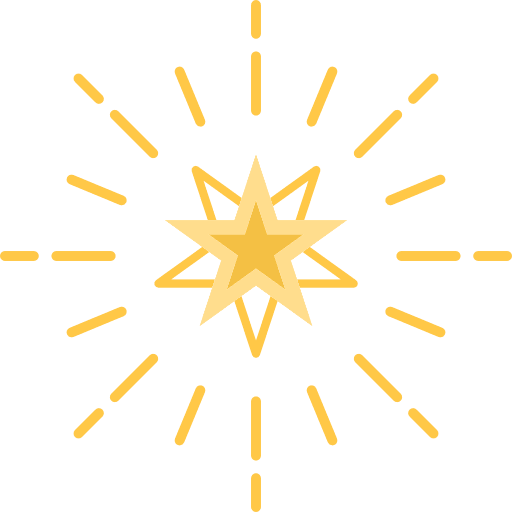 Star shine galaxy spark icon