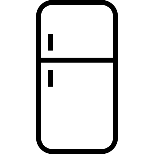 Fridge electronic furniture and household fridge icon