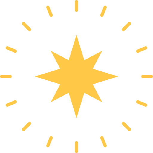 Star space shapes star icon