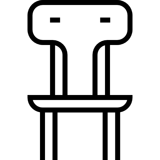 Chair furniture and household seat comfortable icon