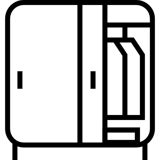 Closet furniture and household closet furniture icon
