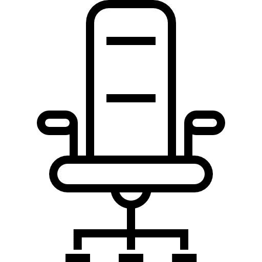 Office chair seat comfort furniture and household icon