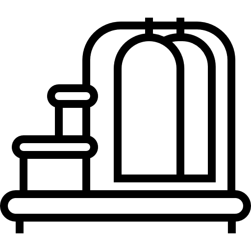 Closet furniture and household household closet icon