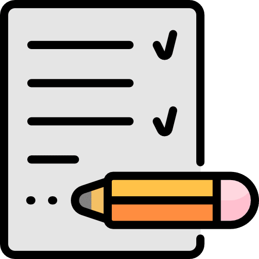 List files and folders tick checking icon