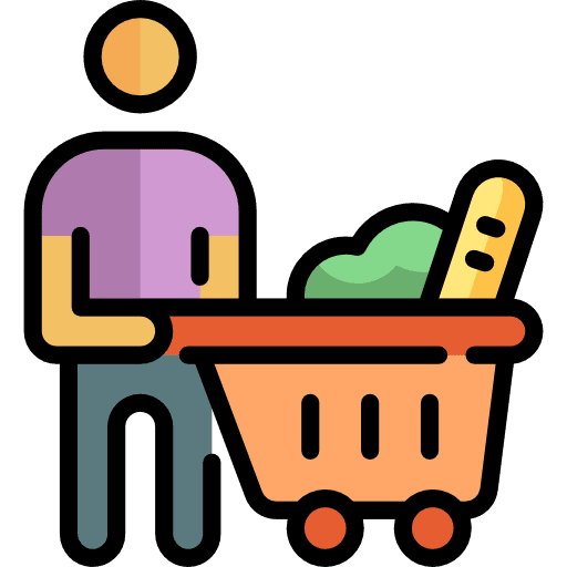 Shopping cart online store shopping store commerce and shopping icon
