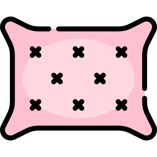 Pillow comfortable buildings adornment icon