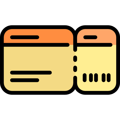 Ticket show travel ticket icon
