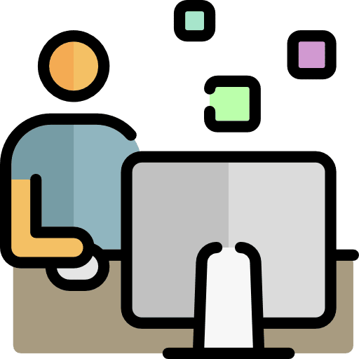 Working work table business icon