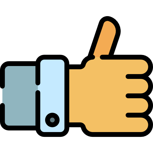 Like gestures thumb up finger icon