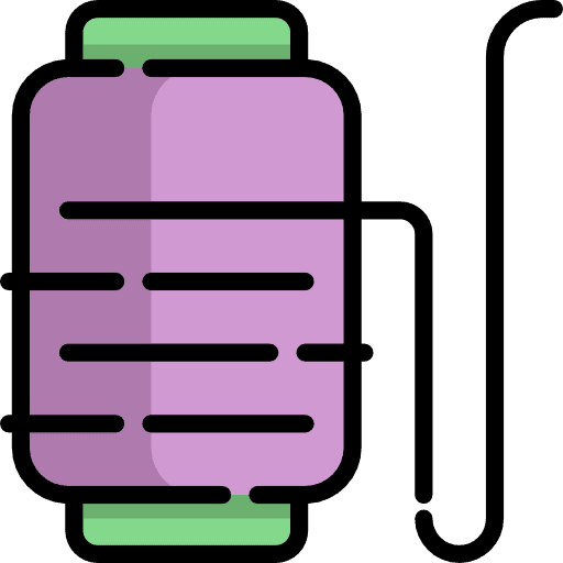 Sewing sewing thread spool of thread icon