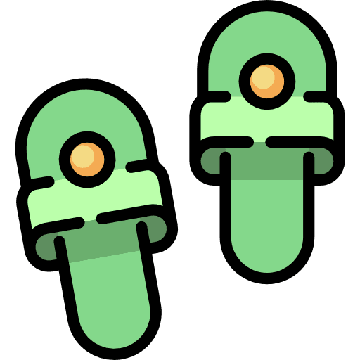 Slippers amenities clothing slippers icon