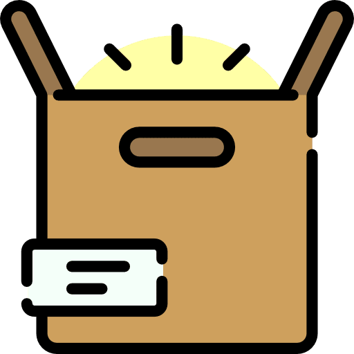 Box cardboard shipping and delivery delivery icon