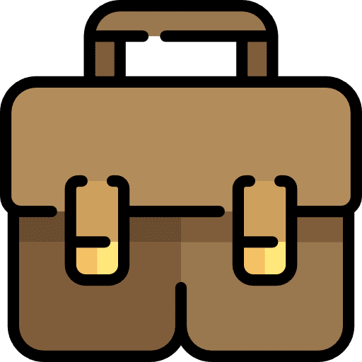 Briefcase bag suitcase business icon