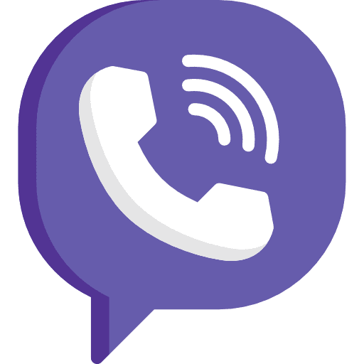Viber phone call social network logotype icon